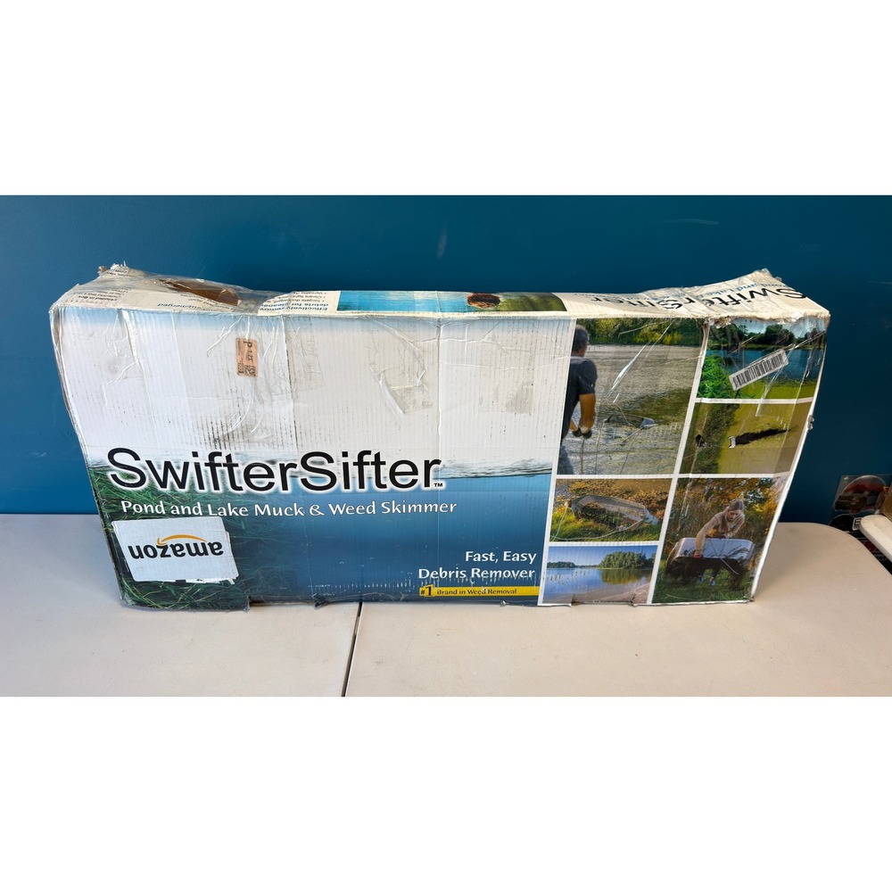 SwifterSifter Pond and Lake Muck & Weed Skimmer Aluminum Debris Remover 580137